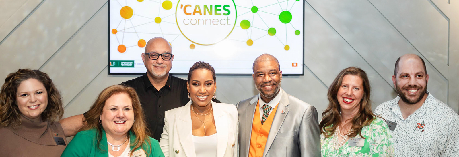 David Mullings, third from right, enlightened Orlando ’Canes about how The Launch Pad supported his first start-up.