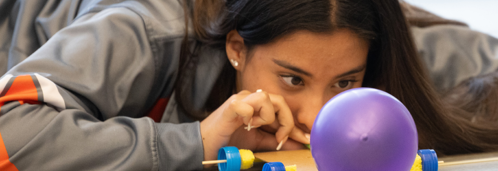 The Society of Women Engineers welcomed nearly 200 high school students from across Miami-Dade to the University for Introduce a Girl to Engineering Day